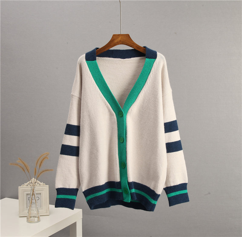 Trim Oversized Cardigan for Women