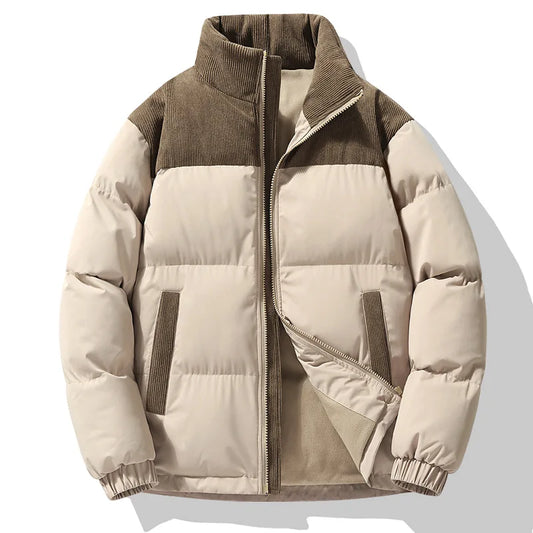 Stylish Two-Tone Winter Puffer Jacket | Aiden