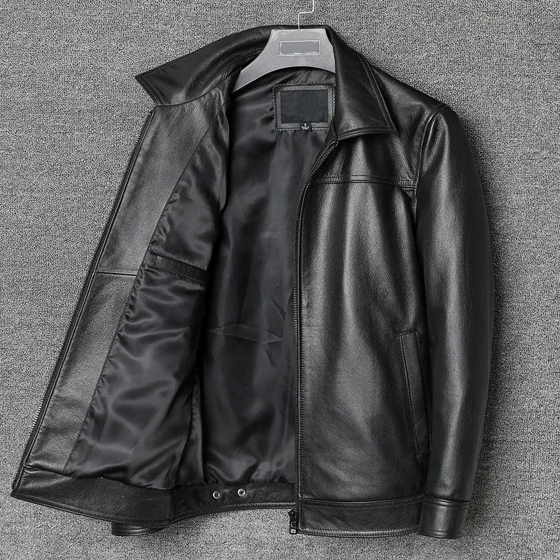 Winter Casual Leather Jacket for Men | Ethan