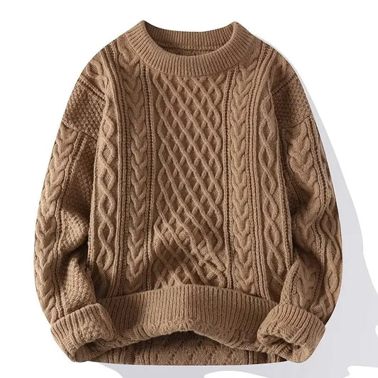 Men's Classic Cable Knit Sweater | Lucas