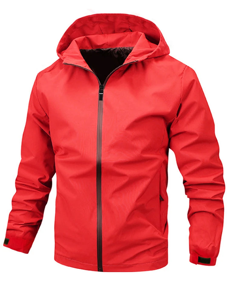 Casual Waterproof Lightweight Jacket With Hood | Peter