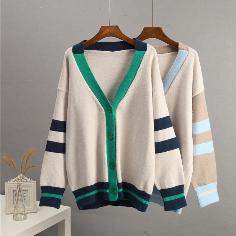 Trim Oversized Cardigan for Women