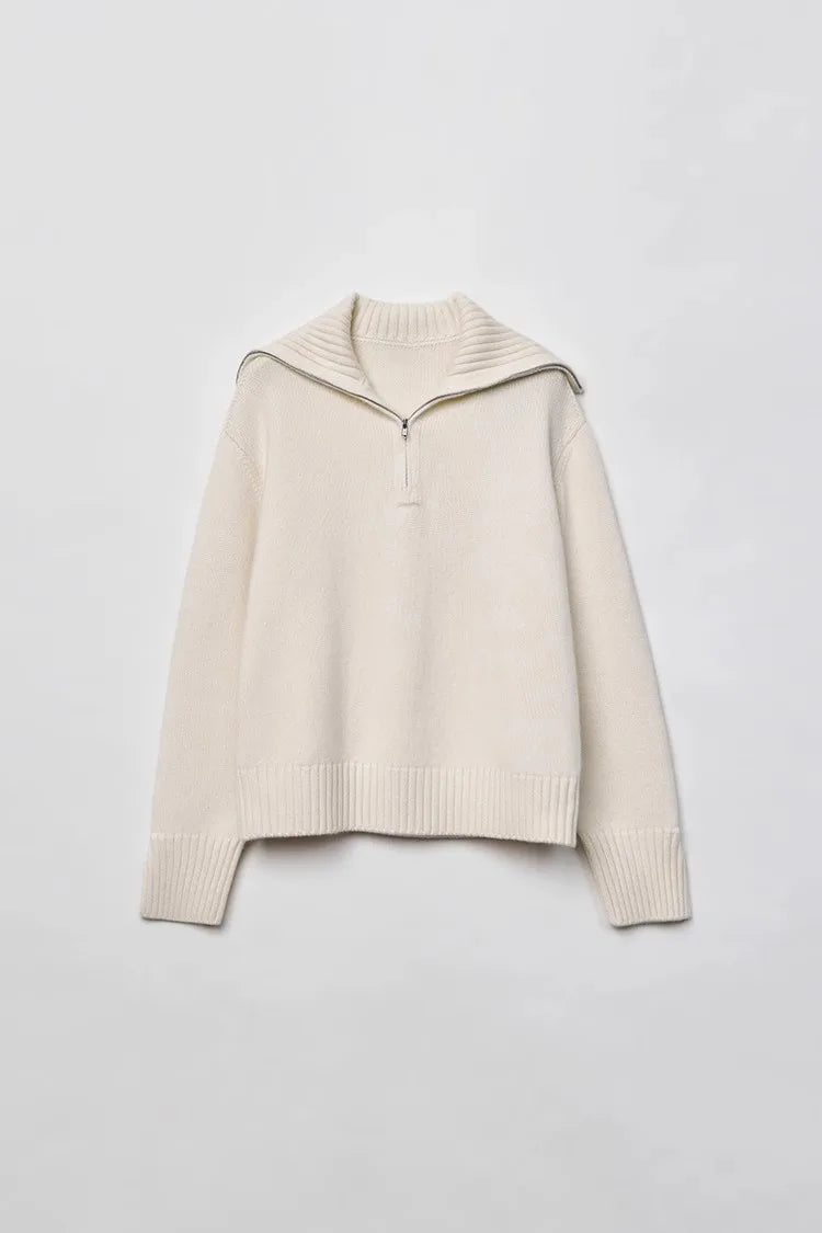 Women's Cozy Zip-Up Sweater | Alison