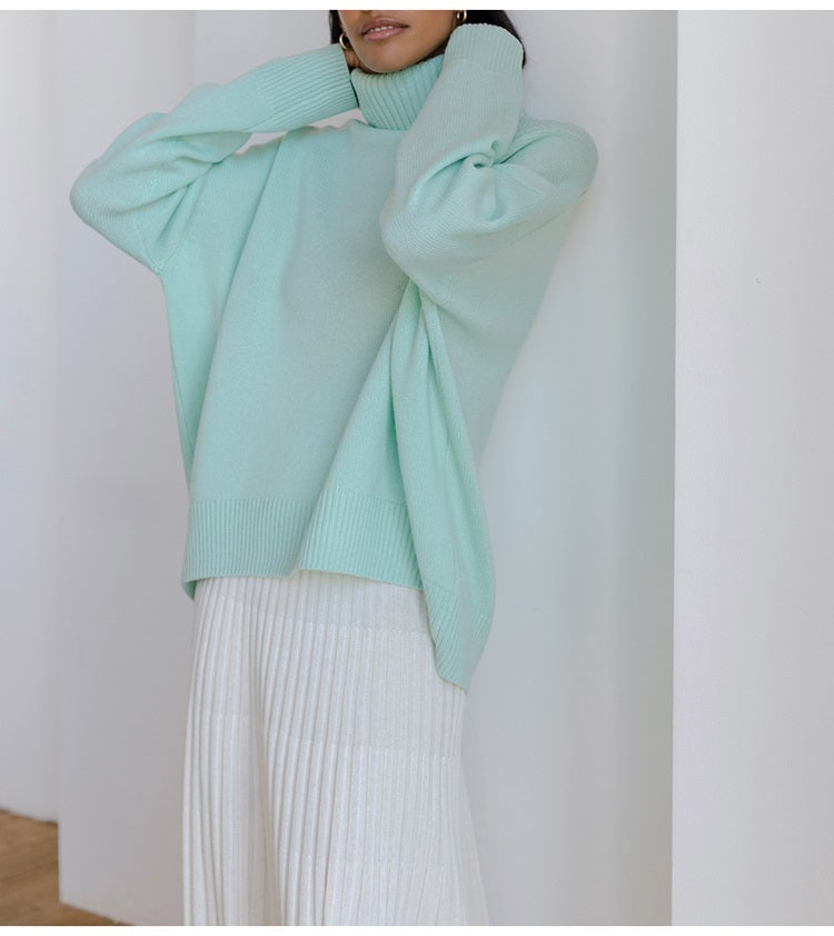 Women Knitted Turtleneck Sweater | Cassie