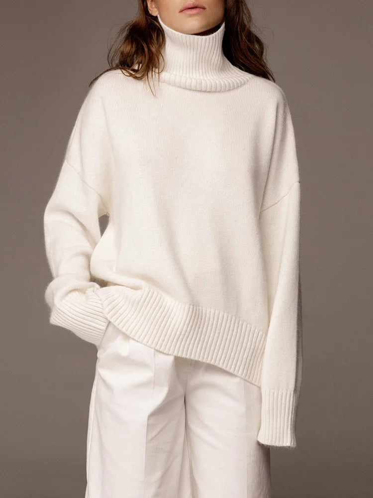 Women's Oversized Turtleneck Sweater | Belma