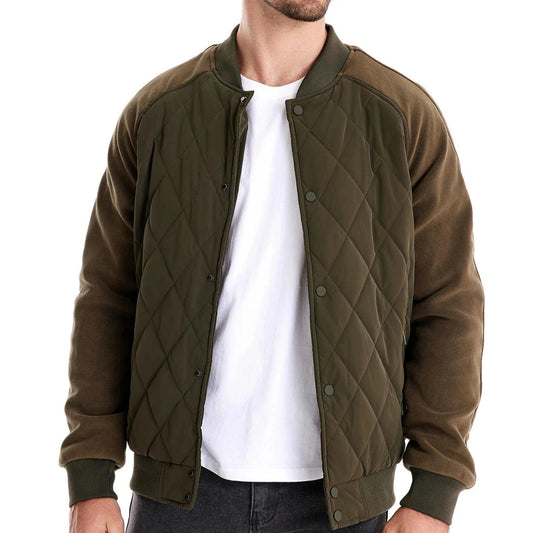 Men's Fleece Baseball Bomber Jacket | Ben