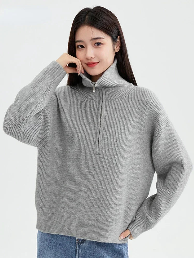 Women's Half Zip Sweater | Mildred