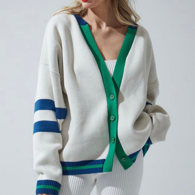 Trim Oversized Cardigan for Women