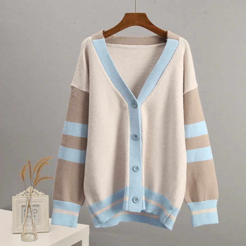 Trim Oversized Cardigan for Women