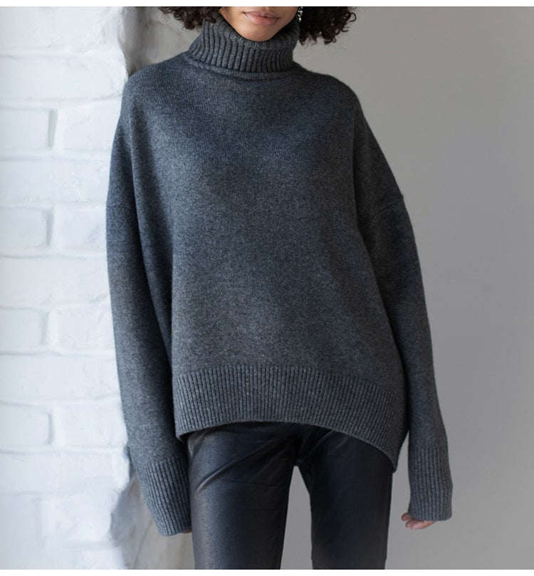 Women Knitted Turtleneck Sweater | Cassie