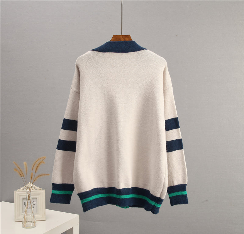 Trim Oversized Cardigan for Women