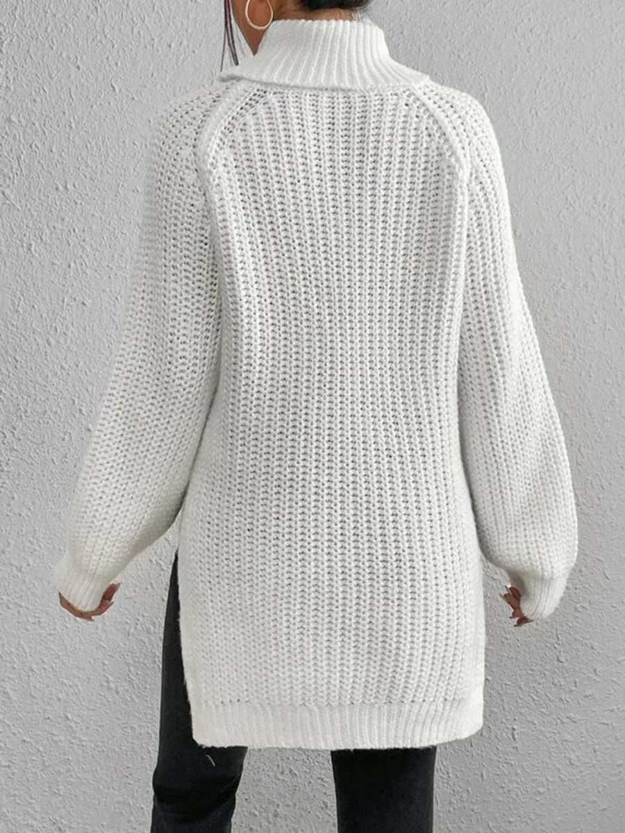 Ribbed Turtleneck Sweater