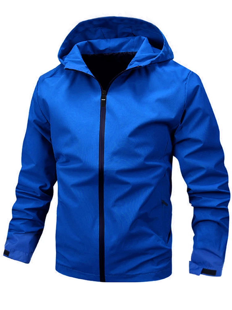 Casual Waterproof Lightweight Jacket With Hood | Peter