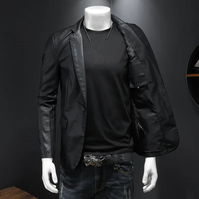 Comfortable Slim Fit Leather Jacket | Braxton