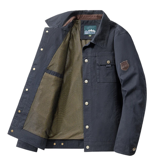 Cargo Jacket With Button Front Closure For Men | Archie