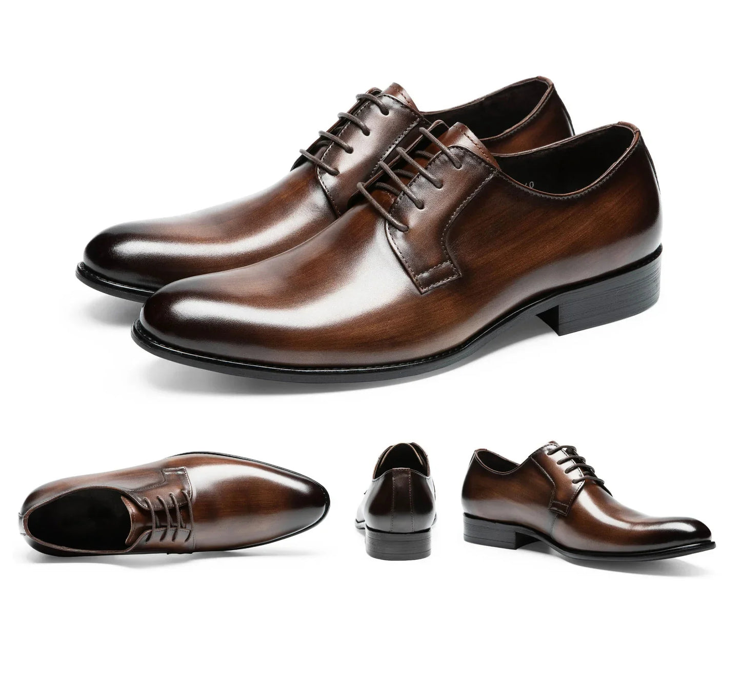 Lace-up Faux Leather Formal Shoes for Men | Randalo