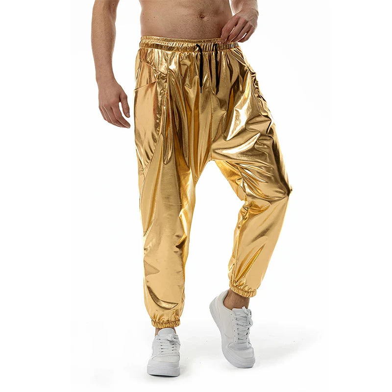 Metallic shine jogging pants for men - Orland