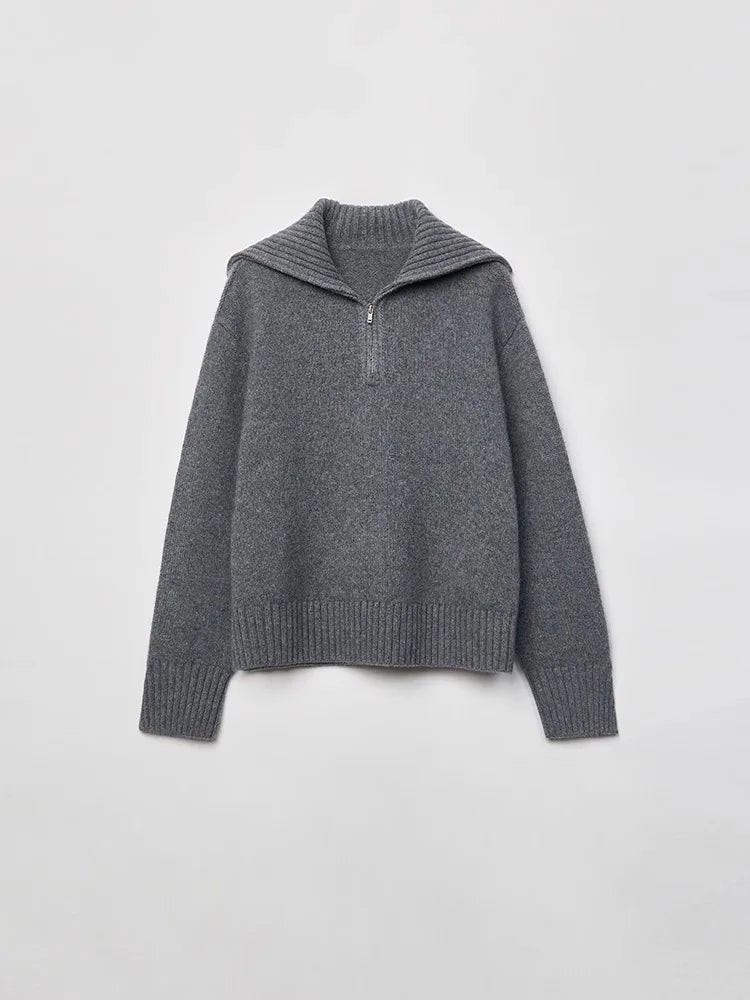 Women's Cozy Zip-Up Sweater | Alison