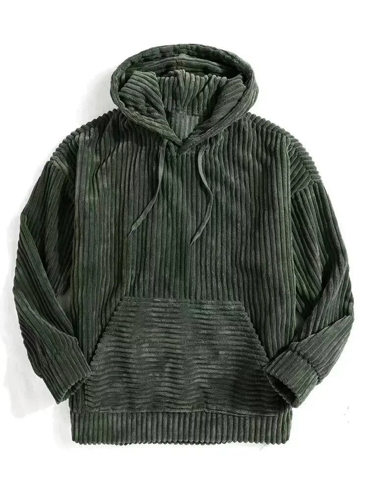 Men's Corduroy Hoodie with Pocket | Justin