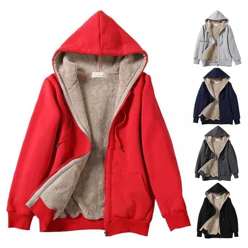 Fleece Lined Hooded Jacket for Women | Mallory