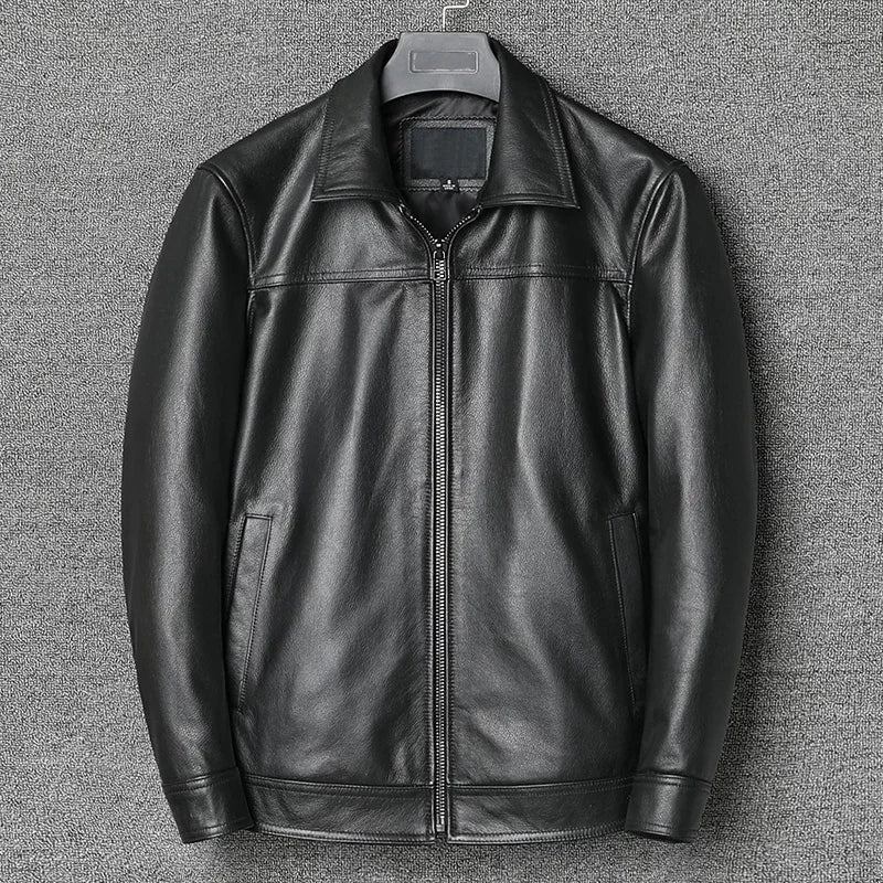 Winter Casual Leather Jacket for Men | Ethan