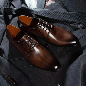 Leather Lace-Up Shoes for Men | Bronson