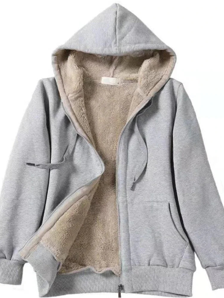 Fleece Lined Hooded Jacket for Women | Mallory