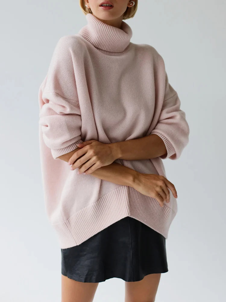 Women's Oversized Turtleneck Sweater | Belma