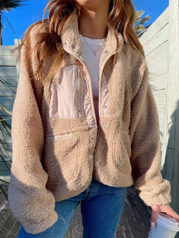 Vintage Fleece Winter Jacket for Women | Camila