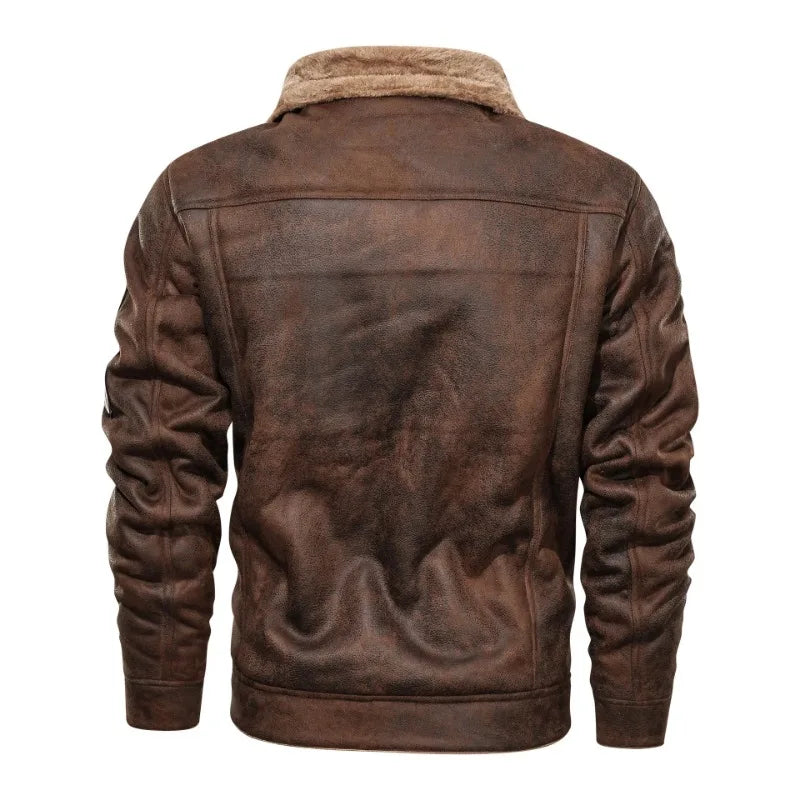 Classic Leather Aviator Jacket |  Quinten