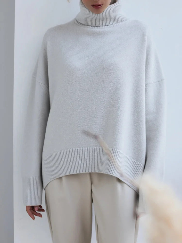 Women's Oversized Turtleneck Sweater | Belma