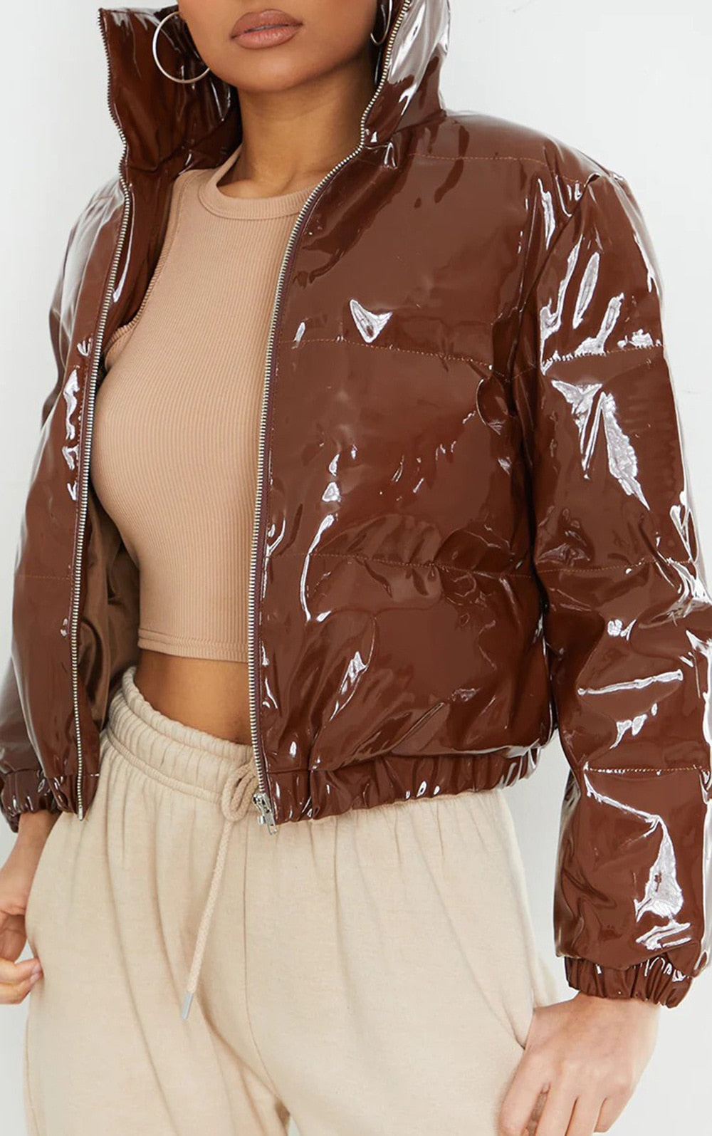 Cropped Puffer Jacket for Women | Jenina