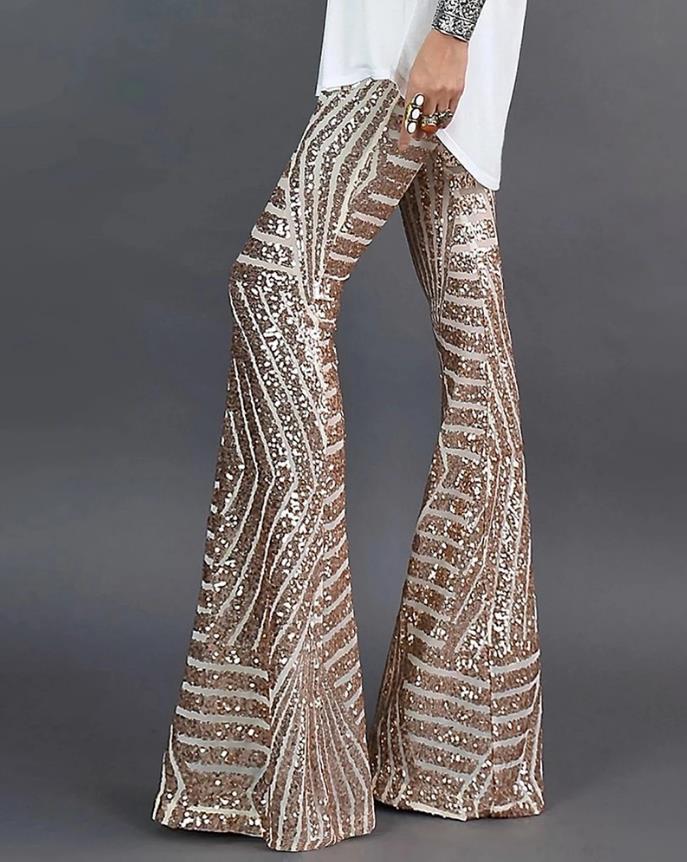 Glitter Flare Pants for Women | Zelda