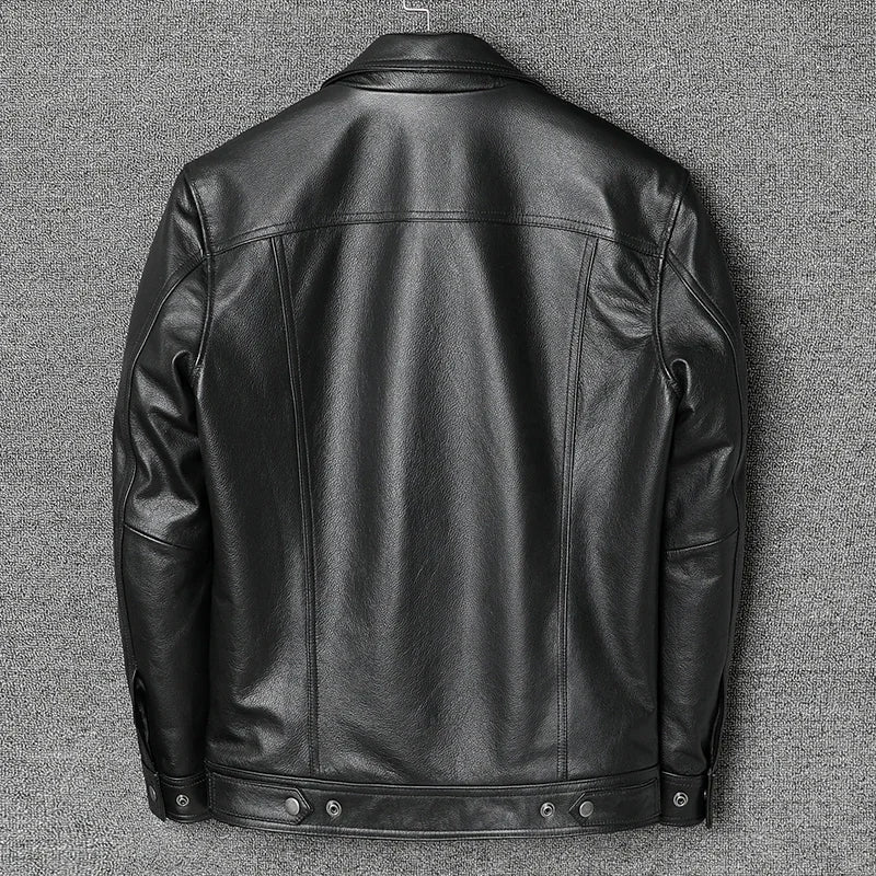 Winter Casual Leather Jacket for Men | Ethan