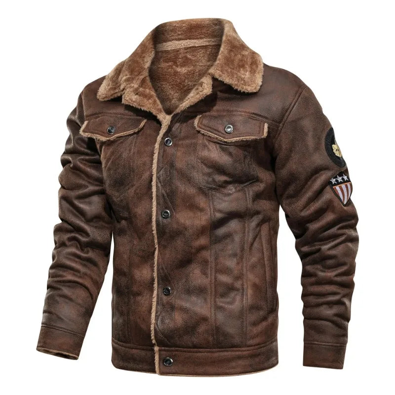 Classic Leather Aviator Jacket |  Quinten