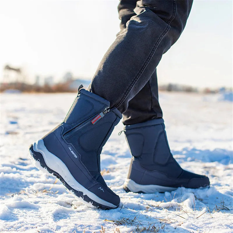 Men's Zip Up Insulated Snow Boots | Larry