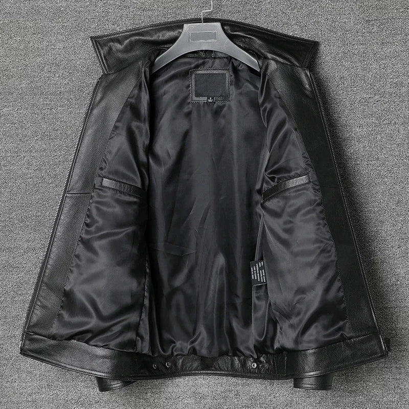 Winter Casual Leather Jacket for Men | Ethan