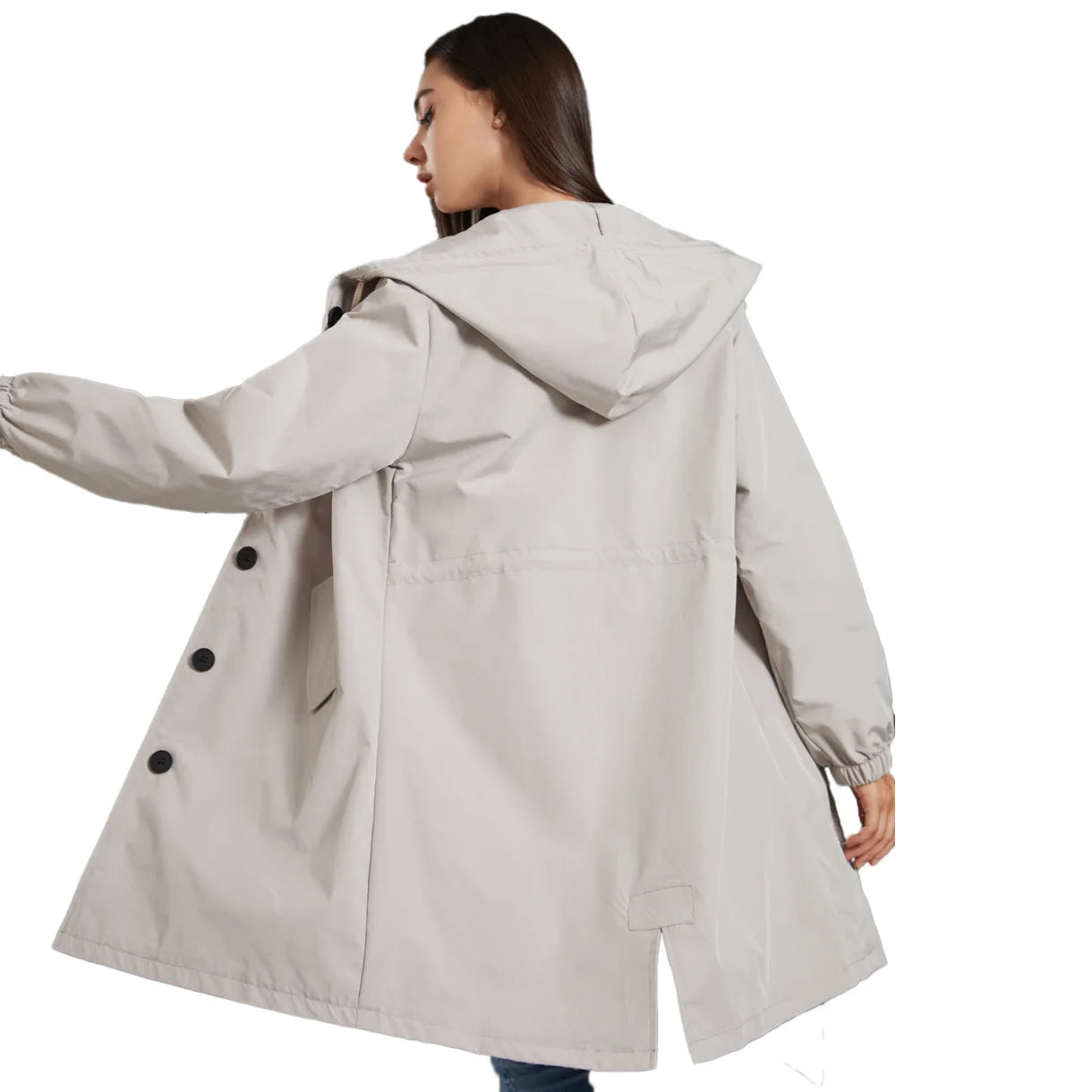 Winter Long Windbreaker jacket for Woman | Ashley