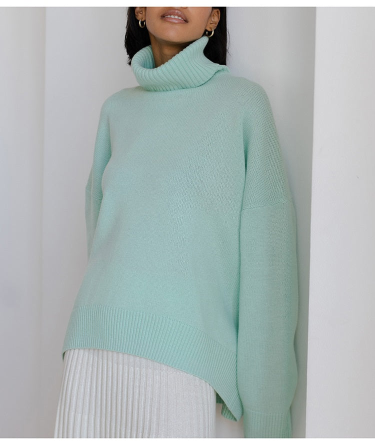 Women Knitted Turtleneck Sweater | Cassie