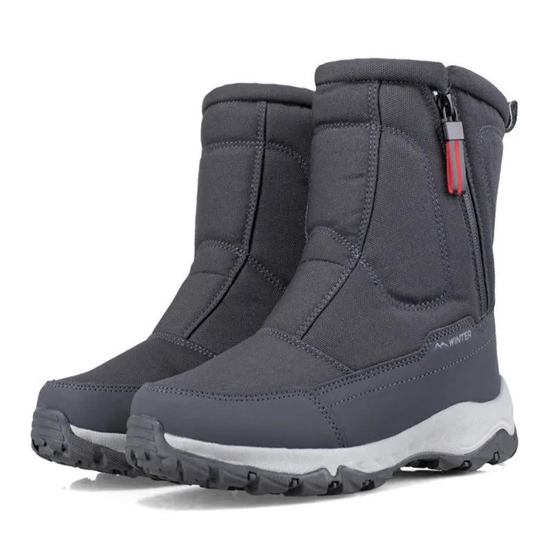 Men's Zip Up Insulated Snow Boots | Larry