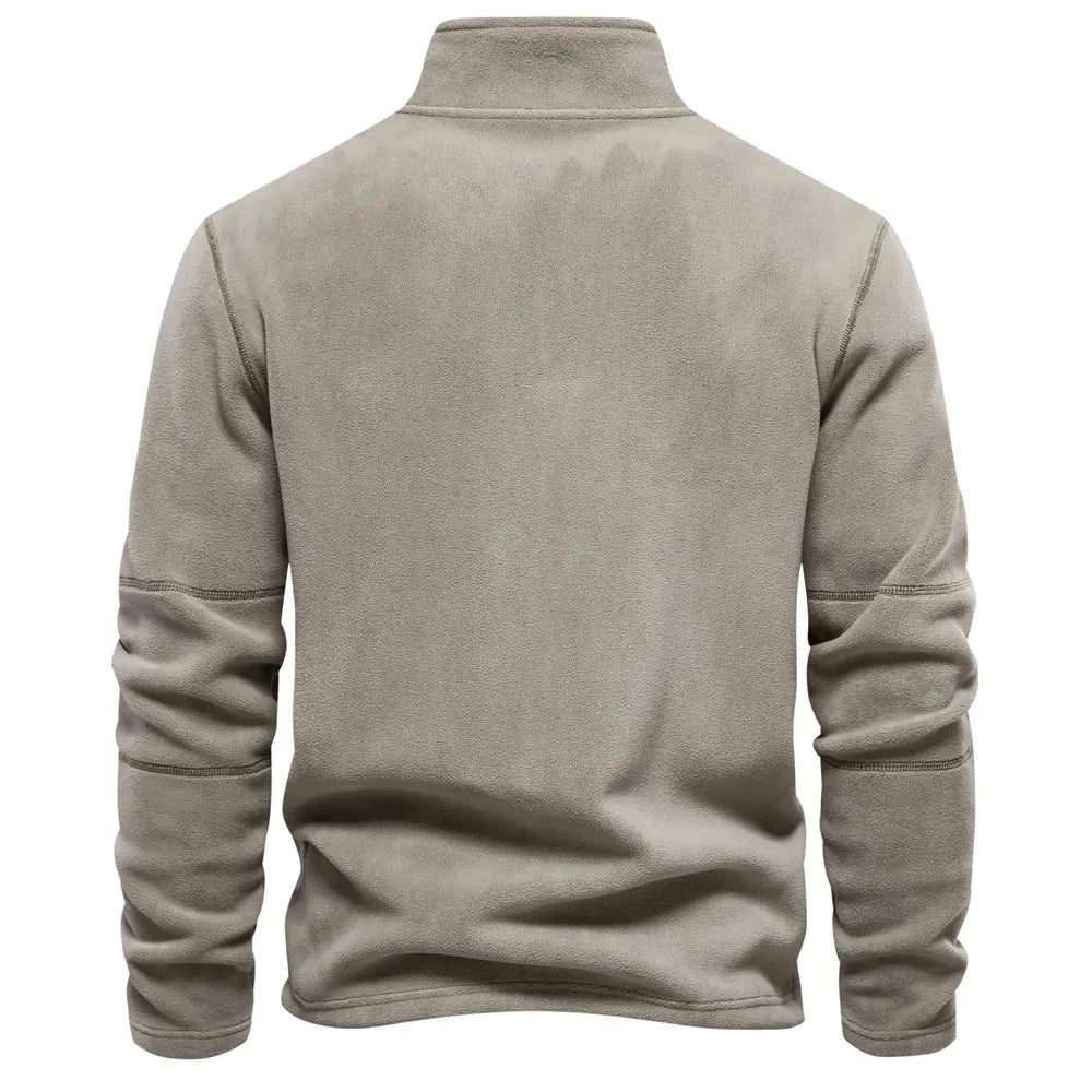 Thick Fleece Half Zip Sweater | Jovanni