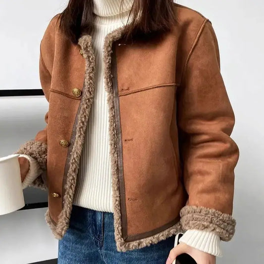 Autumn leather jacket for Women | Amanda