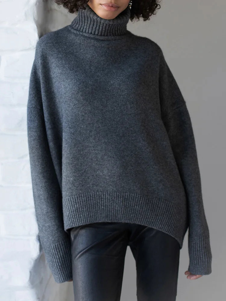 Women's Oversized Turtleneck Sweater | Belma