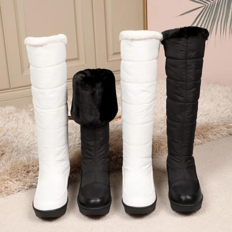 Fleece Lined Knee High Snow Boots for Women | Chenavy