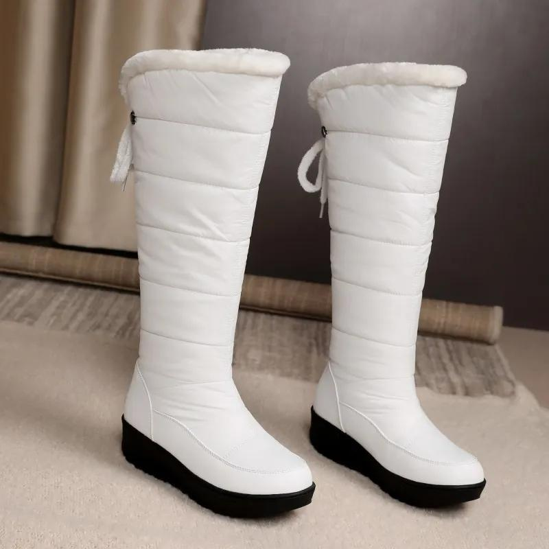 Fleece Lined Knee High Snow Boots for Women | Chenavy