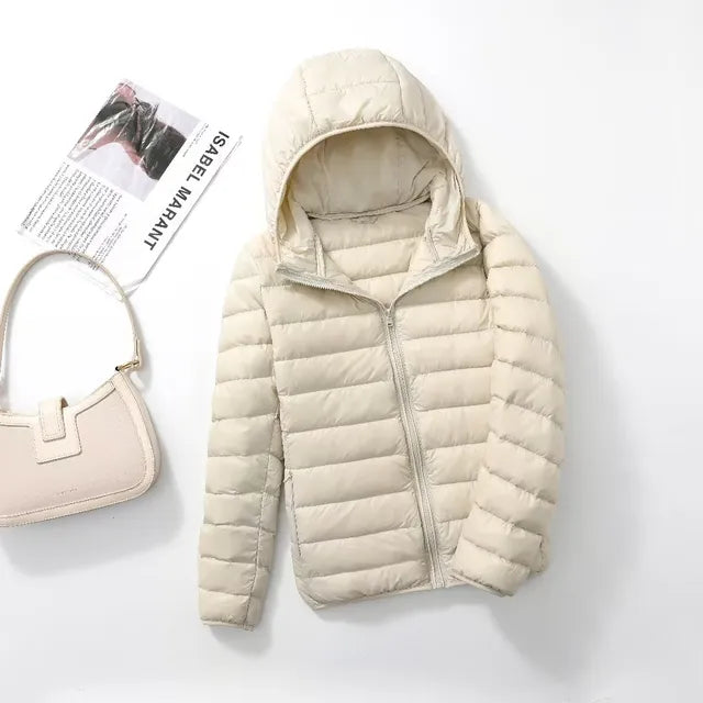 Ultra Light Puffer Hooded Jacket | Bellinda