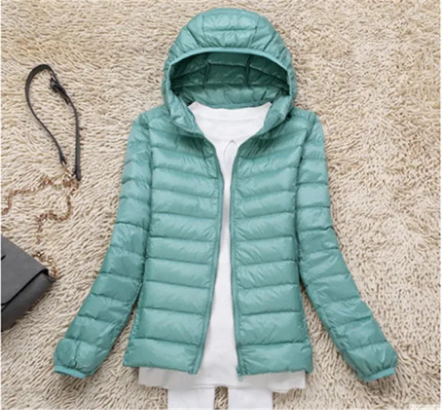 Ultra Light Puffer Hooded Jacket | Bellinda