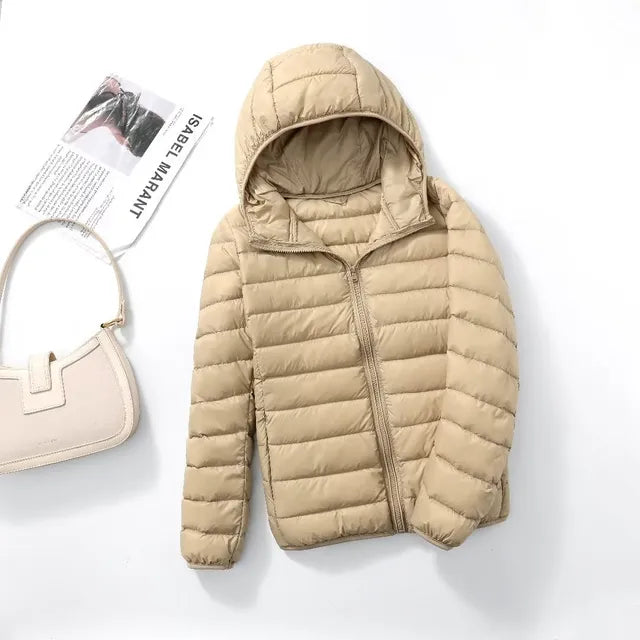 Ultra Light Puffer Hooded Jacket | Bellinda