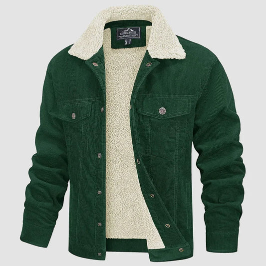 Corduroy Sherpa Lined Men Jacket | Michelo