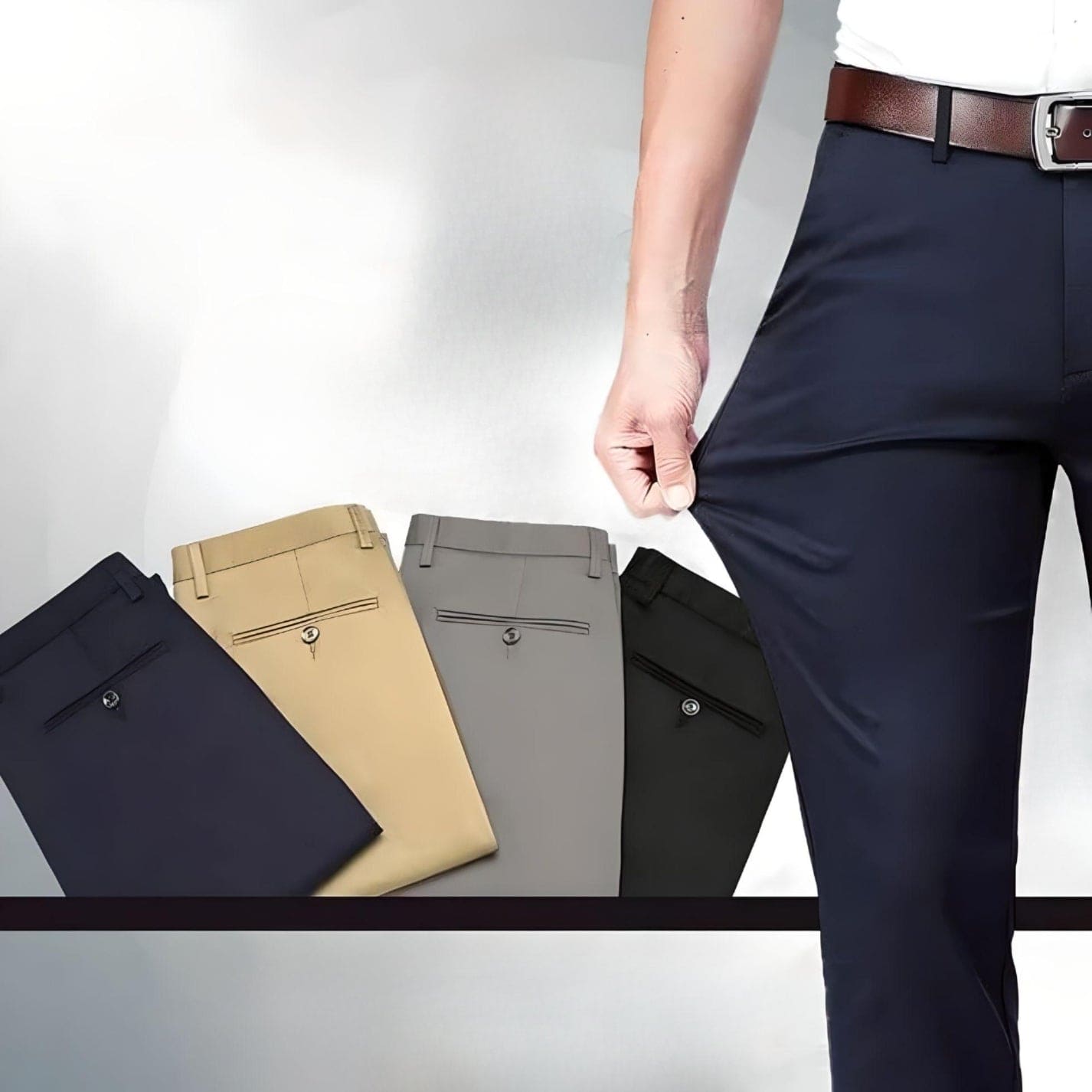 Classic Stretchy Men's Trousers | Merito